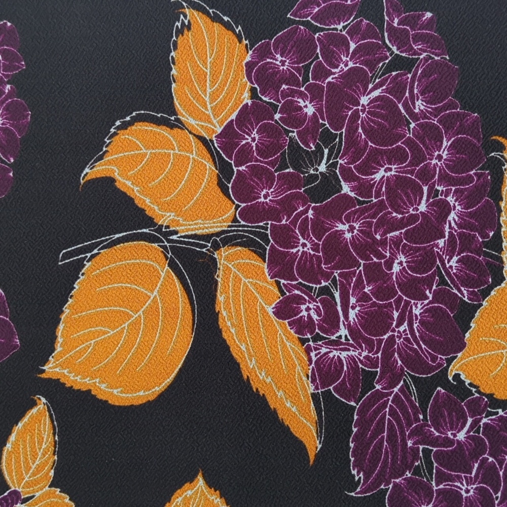 LulaRoe Cassie Floral Pattern Pencil Skirt XS Black Purple Casual Summer - Picture 4 of 9